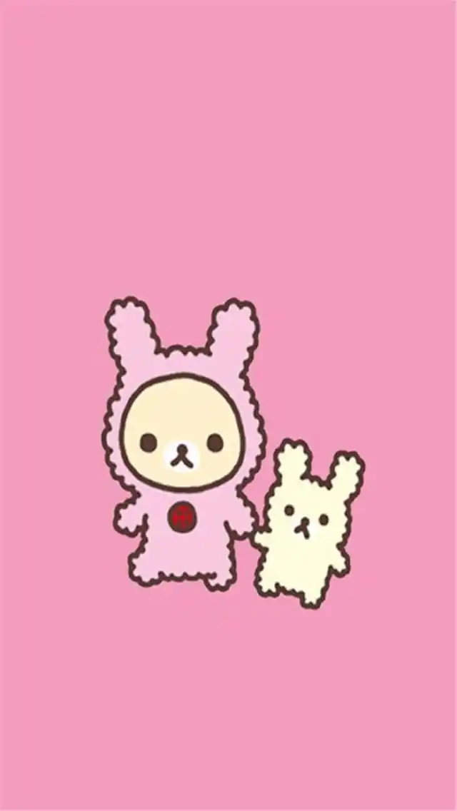 可爱萌系轻松熊手机桌面壁纸下载