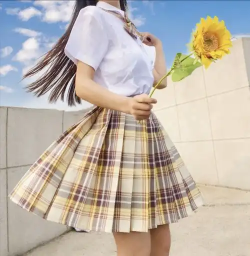 女秋冬装 jk制服裙格子百褶裙中牌制服馆