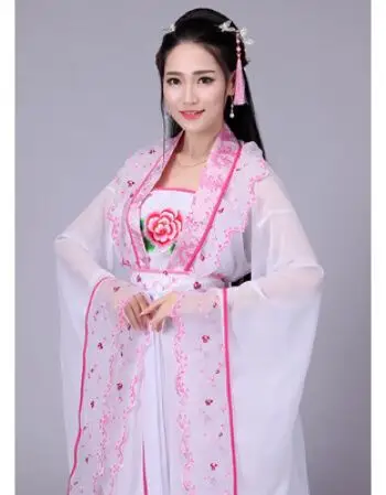 格领特 新款飘逸仙女古装唐装汉服女唐朝贵妃公主演出服古代齐胸襦裙