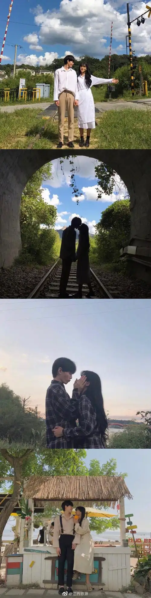 情侣拍照的姿势大全,拒绝路人照快快艾特你的另一半