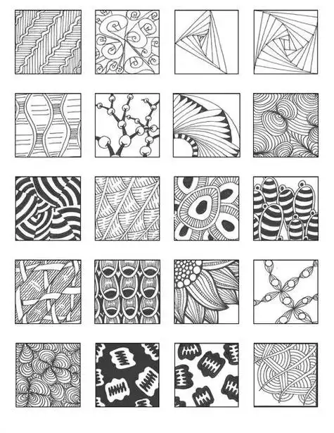 黑白装饰画点线面图案黑白装饰画点线面图案人物