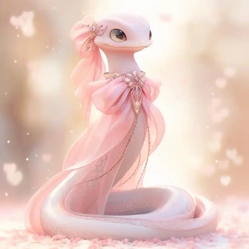 十二生肖系列之蛇妹妹(穿婚纱),第一集 #ai绘画# #头像分享# #二次元