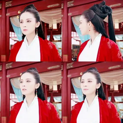 古力娜扎# 貂蝉 修图 红衣灼灼 无损. 来自左边哧乎 - 微博