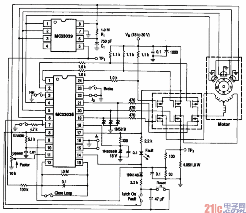 直流无刷电动机控制电路-综合电路图-电子产品世界