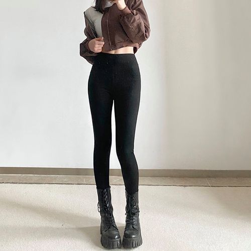 rapcopter基础纯色针织瑜伽紧身裤女高腰修身显瘦健身运动打底裤