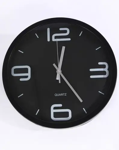 黑色数字壁钟
