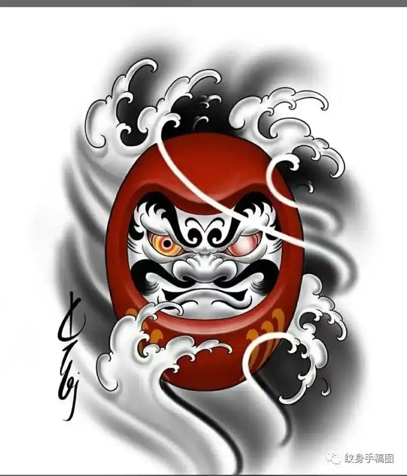 手稿分享 #日式老传统 #纹身图案手稿 - 抖音