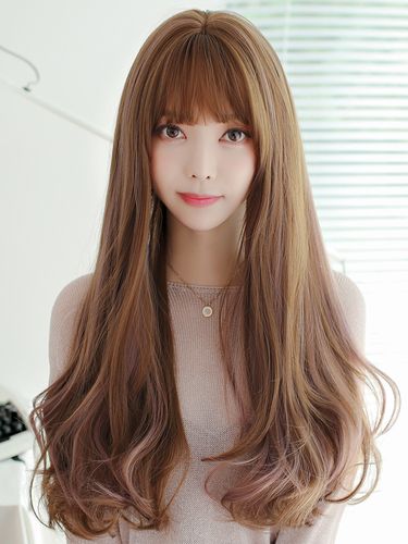 假发女长发长卷发大波浪梨花头微卷网红可爱蓬松自然全头套中长发