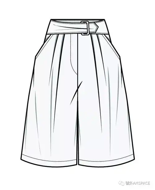 60例裤子平面款式图分享