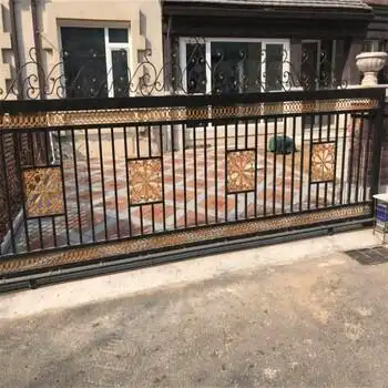天津红桥方管铁艺大门批发供应
