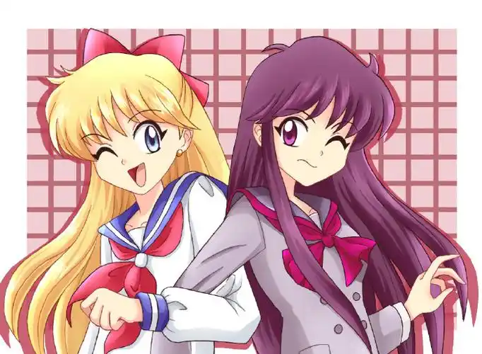 美少女战士头像# 双人合照插画欣赏月野兔 美奈子 星光野 地场卫 小