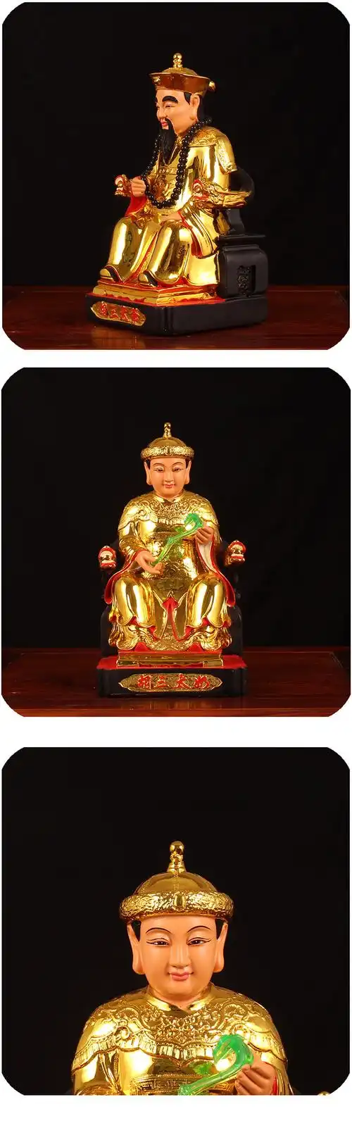 胡三太爷太奶神像镀金12英寸金身东北仙家像像树脂四大家族佛像