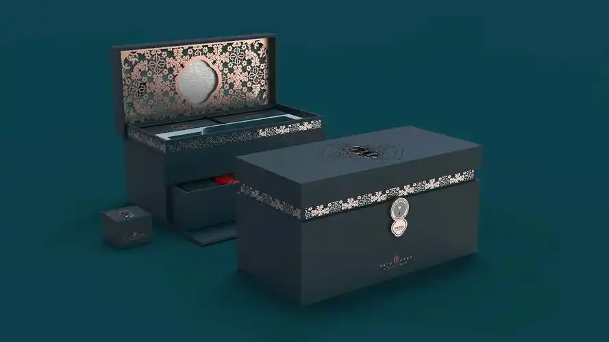 红酒月饼礼盒包装设计悦容堡