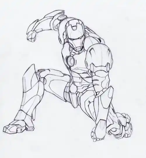钢铁侠的简笔画钢铁侠的简笔画图片