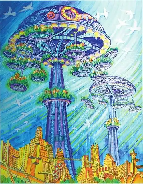 儿童8一12岁科幻画 儿童8一12岁科幻画 学生作品