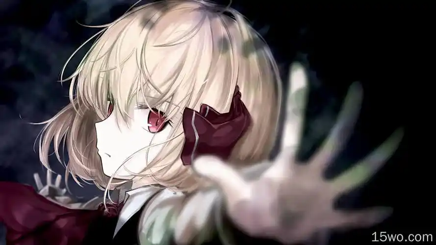 动漫 东方 女孩 rumia 高清壁纸 2560x1440壁纸 动漫卡通壁纸 wqxga