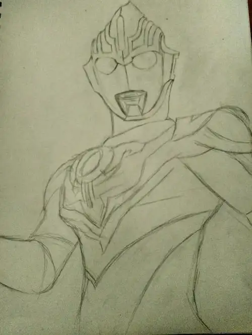 简笔画欧布奥特曼重光形态