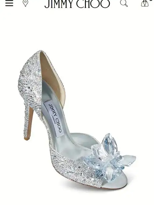 凌晨网购无意刷了一下jimmy choo官网 正好看到水晶鞋打五折
