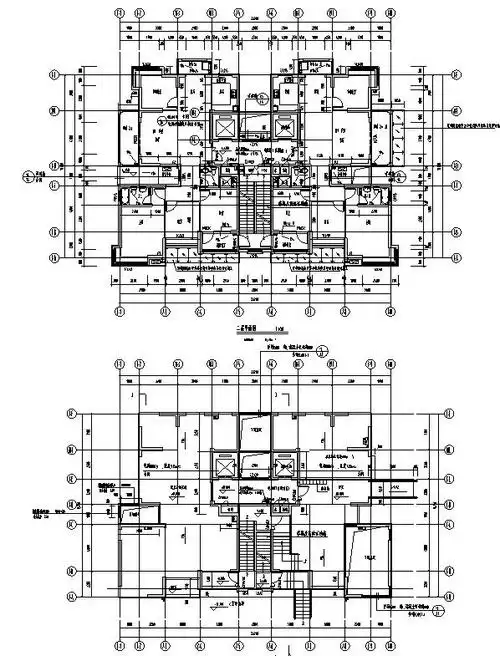 26层安置住房剪力墙结构施工图cad含建筑