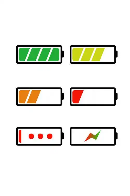 矢量电池电量充电图标合集