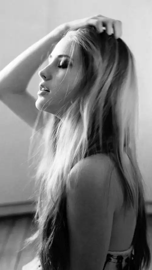 黑白欧美美女手机壁纸五