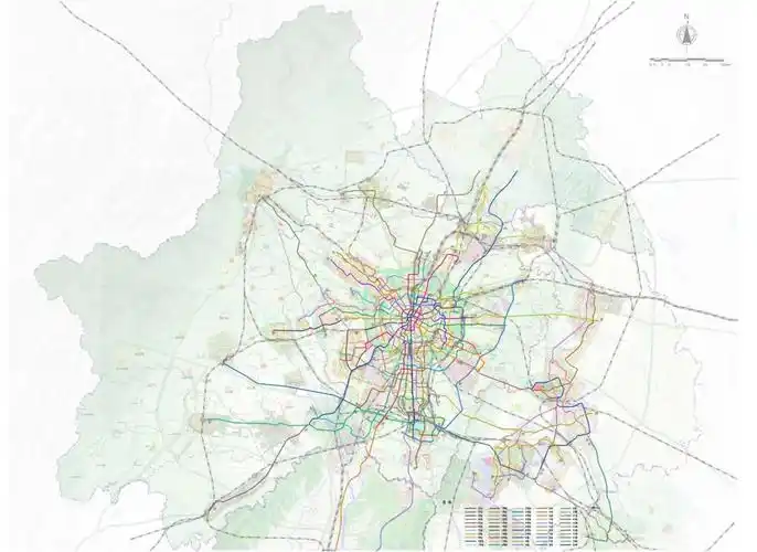 成都轨道交通线网远景规划