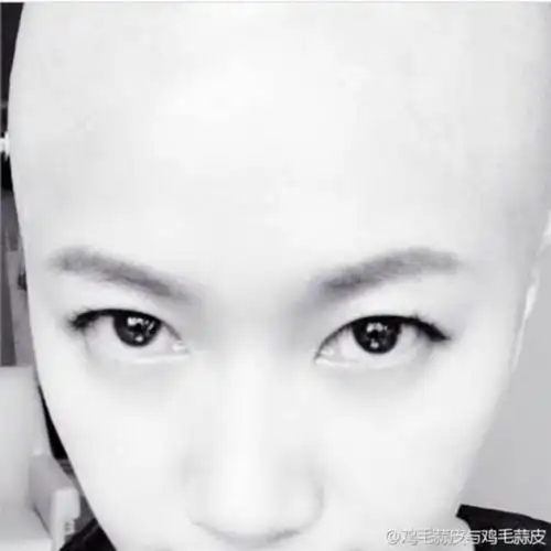 徐静蕾晒光头造型 这些女星剃光头也很美!