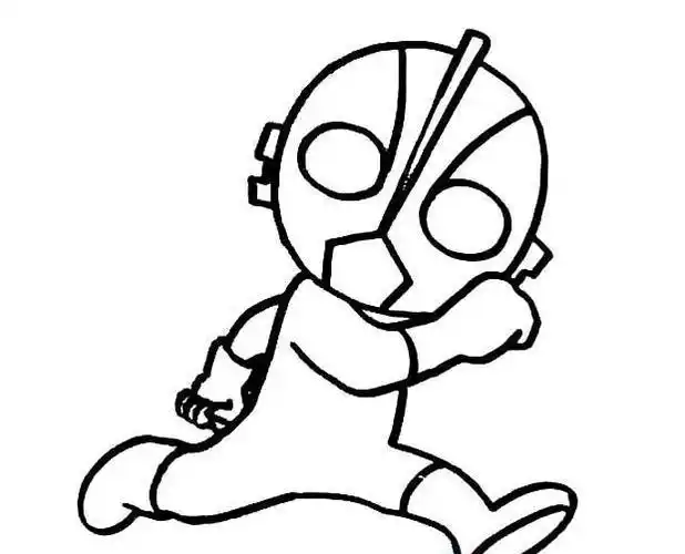 咸蛋超人图片威风的奥特曼简笔画 奥特曼简笔画