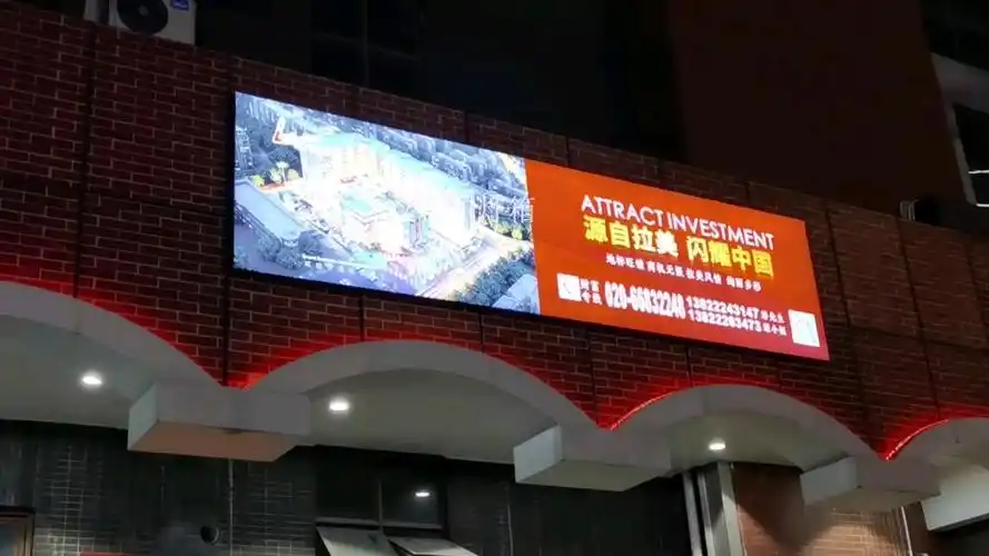 店门头灯箱挂墙式楼宇大厦外墙面户外防水软膜卡布灯箱工程款材料