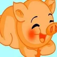 2018男属猪微信招财头像点击鼠标右键下载