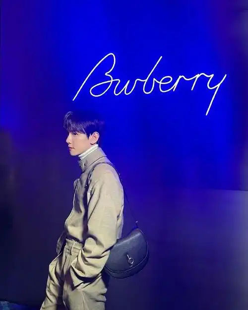 边伯贤ins##burberry