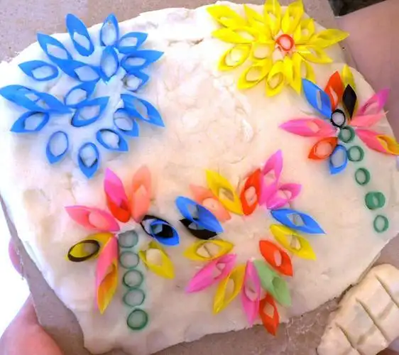 儿童手工吸管粘贴画