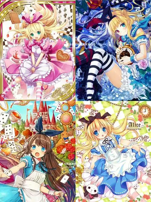 动漫爱丽丝梦游仙境素材合集