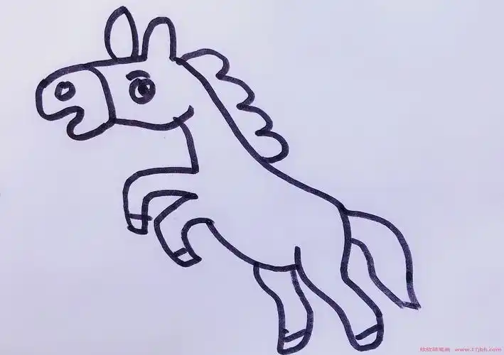 幼儿小马简笔画小马怎么画