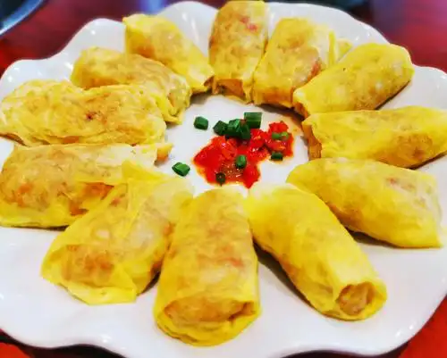 接下来介绍美味的蛋饺啦 蛋饺,河西人的传承,家乡人的最爱,舌尖上的