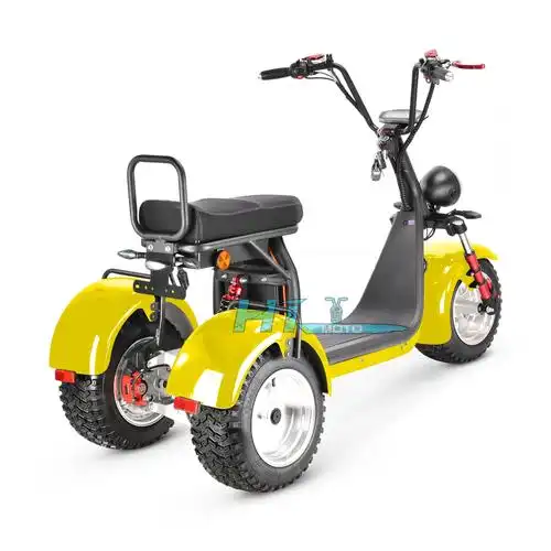 2022新款哈雷电动车家用小型三轮电瓶车成人老年休闲代步车电动车