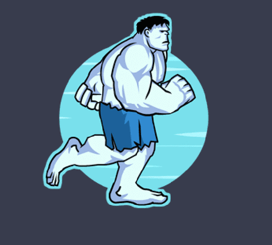 巨人 走路 肌肉 咚咚