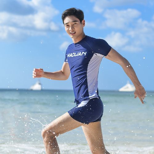 泳衣男套装新款全身潜水服男士款上衣防晒青少年学生游泳衣裤装备