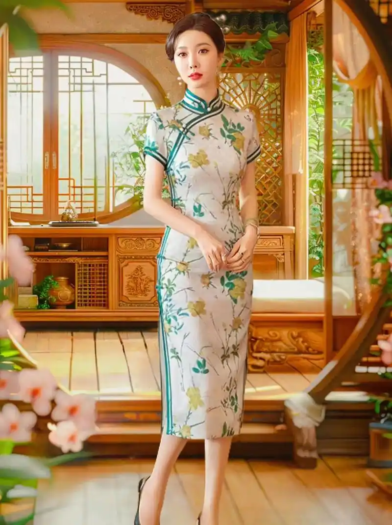 中国旗袍裙让你秒变复古女神!嗨,宝贝们!今天给你们安利一款超 - 抖音