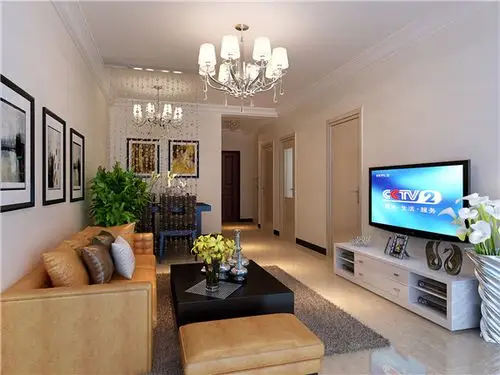 珠江荣景90平两居室现代简约设计方案