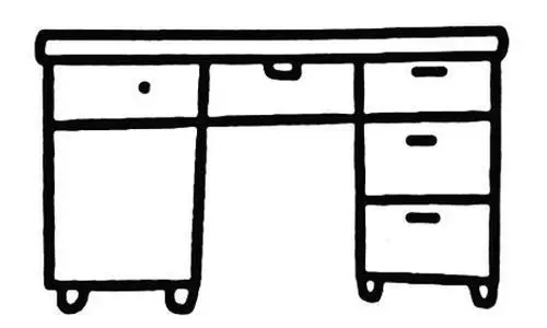 桌子简笔画绘画_桌子简笔画图片_儿童文艺-绘艺素材网