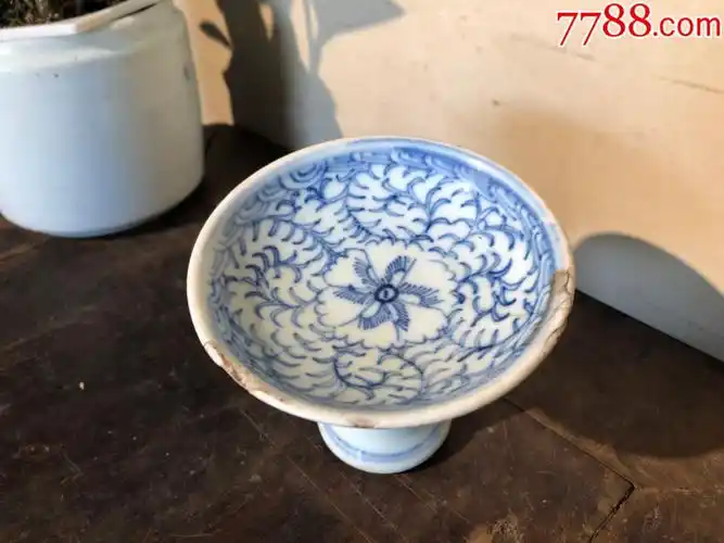 瓷器青花缠枝清代老物件老瓷器古玩古董收藏