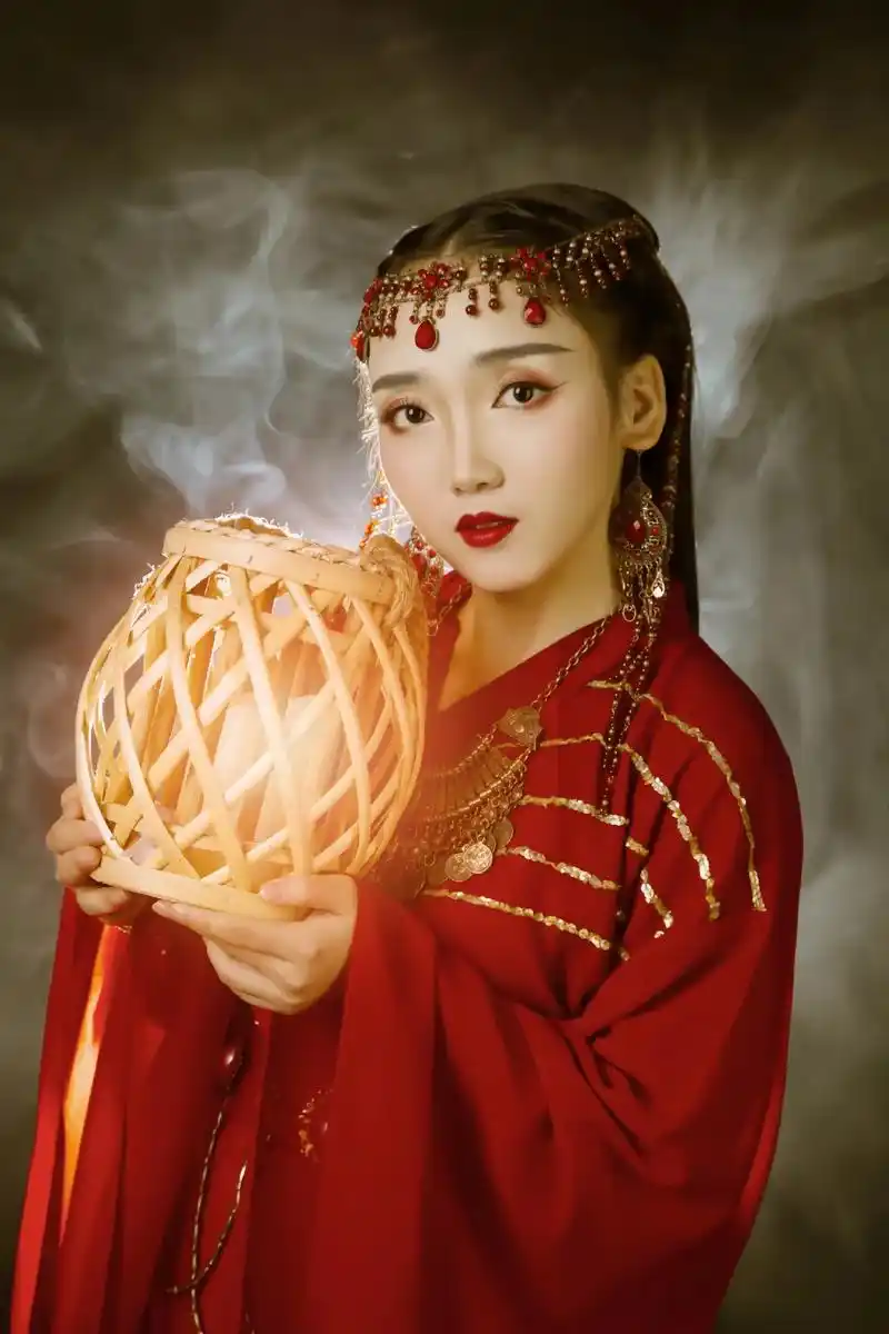 古风 #红衣古装 #古风摄影  #盘子女人坊古装摄影  - 抖音