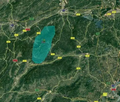 武功山地理位置示意图