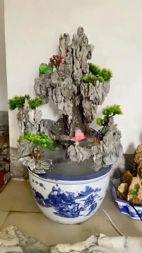 小型缸景假山制作!