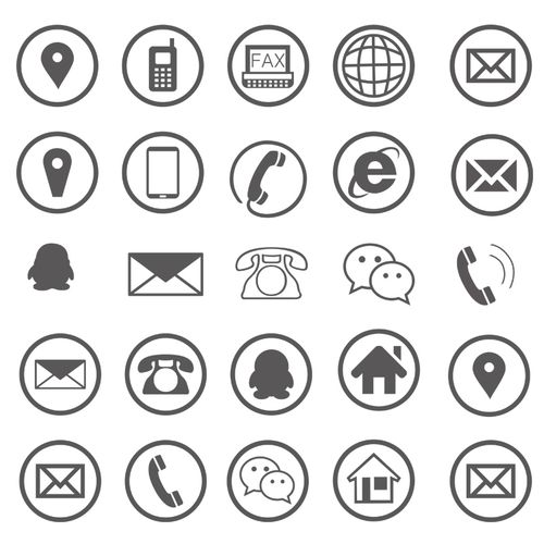 名片图标素材手机电话邮箱网址地址图标ai矢量图psd素材