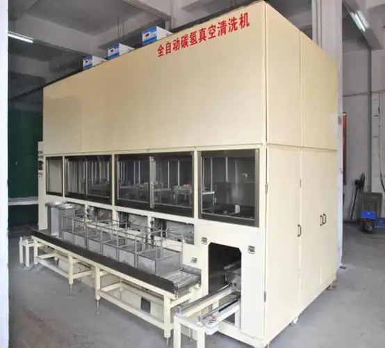 有机溶剂真空清洗机工业全自动碳氢清洗机全自动超声波清洗干燥线