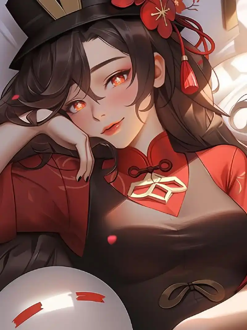 手机壁纸丨原神胡桃丨成年3d版的胡桃