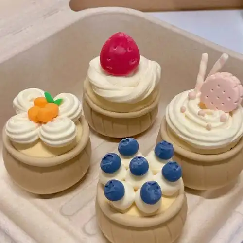 漂亮又好捏的纸杯蛋糕超轻粘土教程