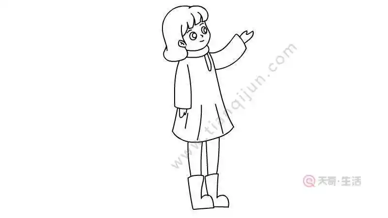 画简笔画快乐的女人女孩捧腹大笑简笔画白领女生简笔画优雅女士简笔画